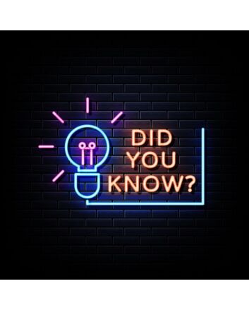 Did You Know Neon Sign