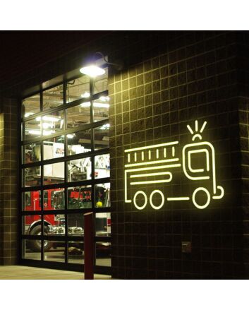 Fire Service Car Neon Sign