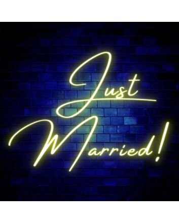 Just Married Neon Sign
