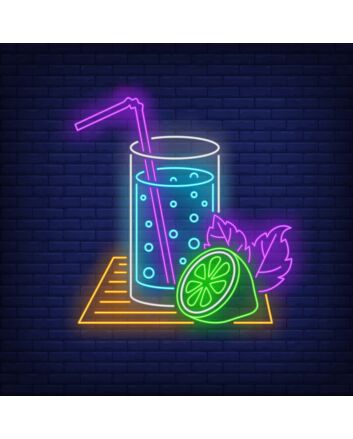 Lemonade Glass Neon Sign