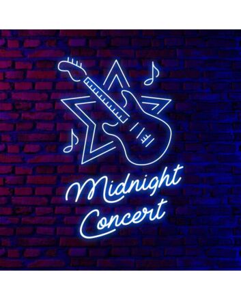 Midnight Concert Neon Sign