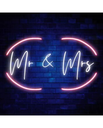 Mr and Mrs Neon Sign