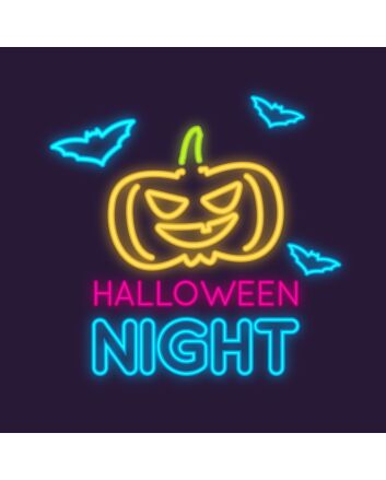 Pumpkin Halloween Night Neon Sign