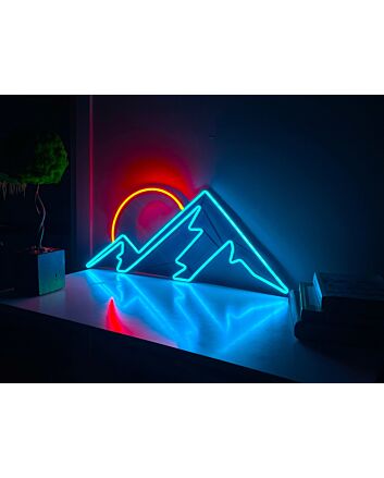 Mountain Neon Wall Art &#8211; Bedroom Neon Sign