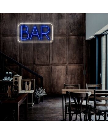 Bar With Frame Neon Sign
