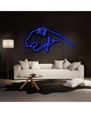 Cheetah Neon Sign