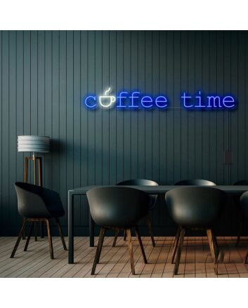 Coffee Time With Cup V2 Neon Sign