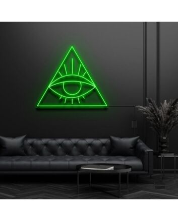 Eye In Pyramid Evil Eye Neon Sign