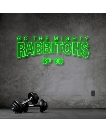 Go The Mighty Rabbitohs Neon Sign