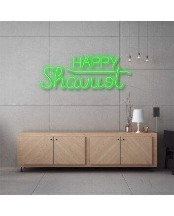 Happy Shavuot Neon Sign