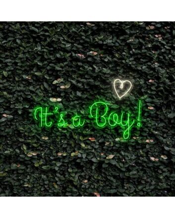 Its A Boy With Heart Neon Sign