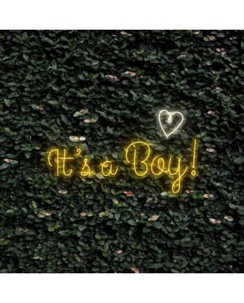 Its A Boy With Heart Neon Sign