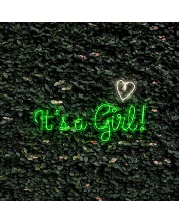 Its A Girl With Heart Neon Sign