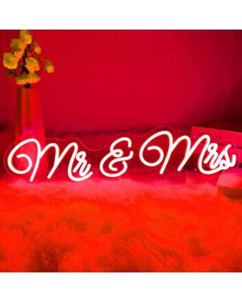 Mr&amp;Mrs LED Neon Sign