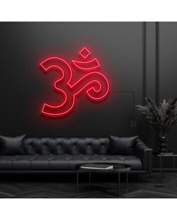 Om Hinduism Symbol Neon Sign