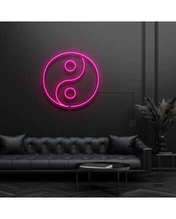 Ying Yang Taoism Symbol Neon Sign