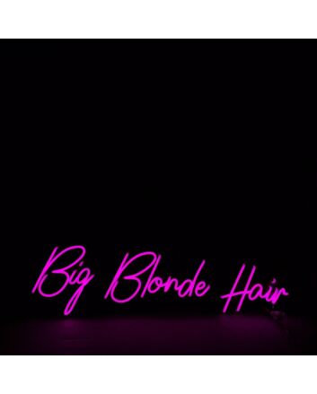 Big Blonde Hair Neon Sign
