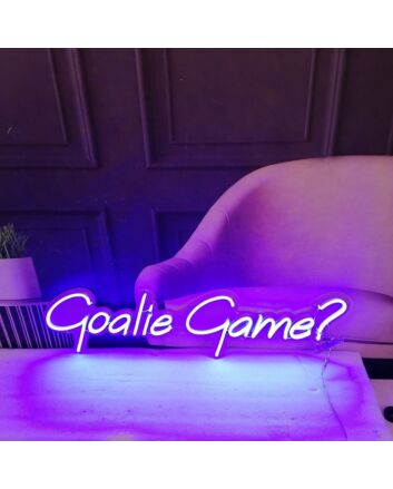 Goalie Game Neon Sign