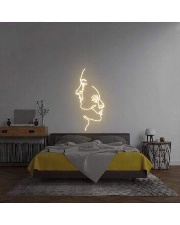 &#39;Two Faces&#39; Neon Sign