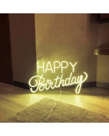 Happy Birthday Neon Sign