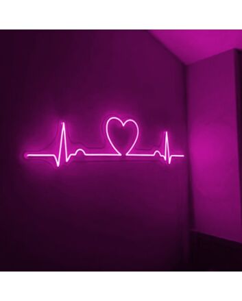 Heart Beat Neon Sign