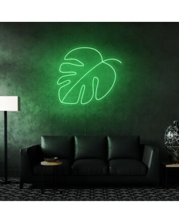 Monstera Leaf Neon Sign