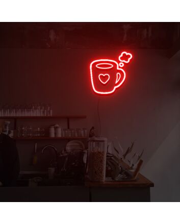 Love Hot Coffee Neon Sign Lights Night Lamp Led Neon Sign Light For Home Party