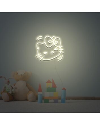 Hello Kitty Happy Face Neon Sign Lights Night Lamp Led Neon Sign Light For Home Party