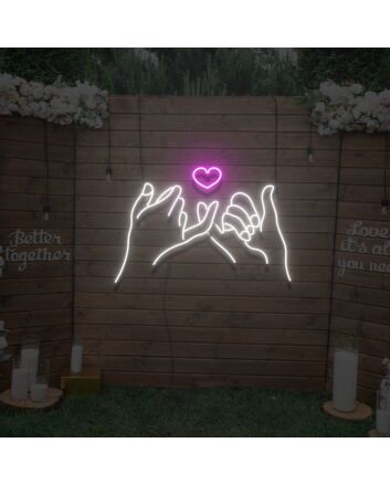 Promise Finger Neon Sign Lights Night Lamp Led Neon Sign Light For Home Party