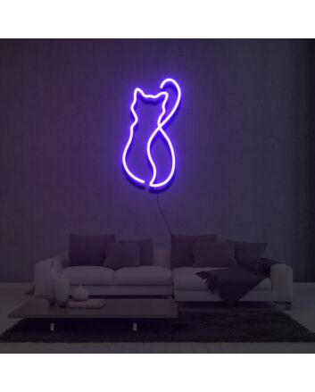 Cat Silhouette Neon Sign Lights Night Lamp Led Neon Sign Light For Home Party