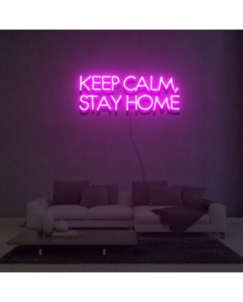 Keep Calm Stay Home Neon Sign Lights Night Lamp Led Neon Sign Light For Home Party