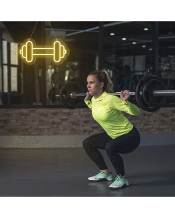 Gym Barbell Neon Sign