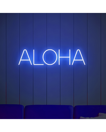 &quot;Aloha&quot; Neon Sign