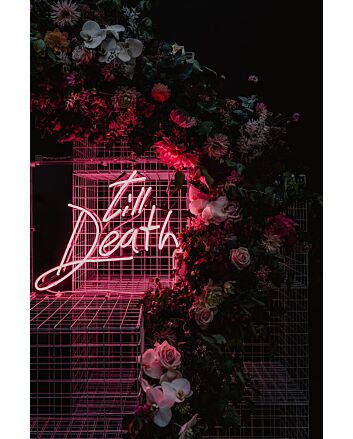 Til Death Weddign Neon Sign