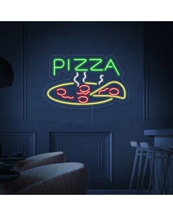 Pizza Neon Sign Restaurant Pizza House Open Sign