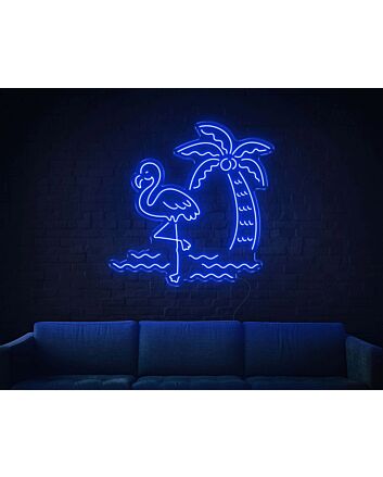 Tropical Flamingo LED Neon Sign