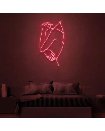 Send Nudes Neon Sign Female Body Art Sign