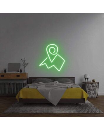 &#39;Map&#39; Neon Sign