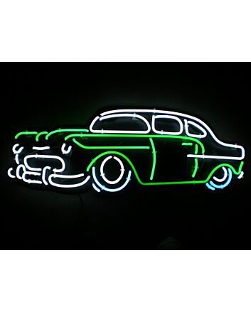 Neon Car Signs White And Green Neon Light