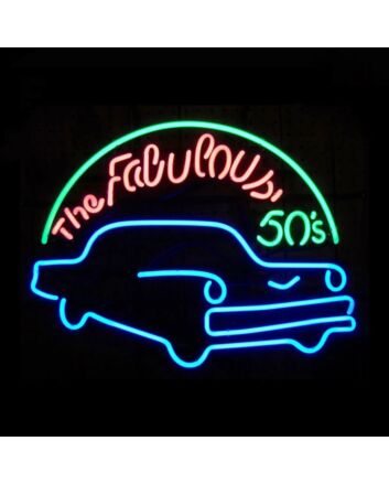 Neon Car Signs Blue Classic Car Neon Light