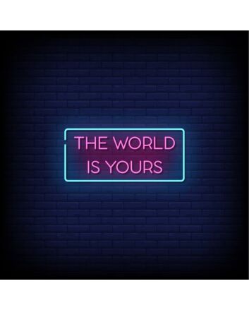 The Word Is Yours Neon Sign