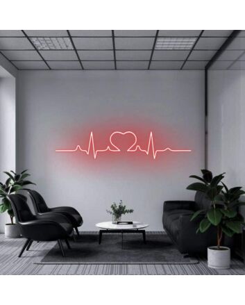 &#39;Heartbeat&#39; Neon Sign