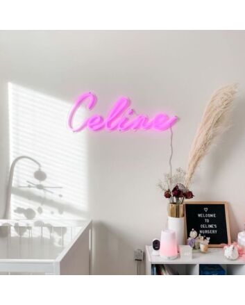 Celine Neon Name Signs Pink Neon Sign Bedroom Kids Room Decor