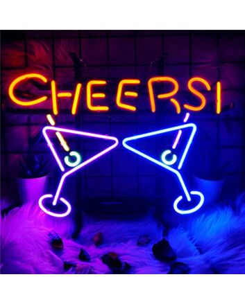 Cocktail Cheers Neon Sign Neon Bar Sign