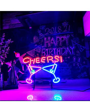 Cocktail Cheers Neon Sign Neon Bar Sign