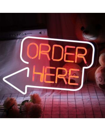 Open Here Neon Sign