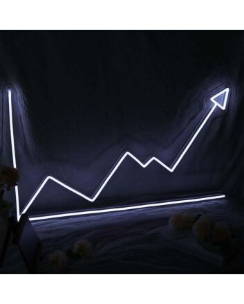 Line Chart Neon Sign