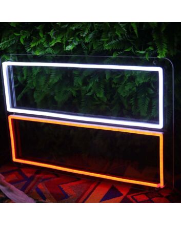 Double Rectangles Neon Sign