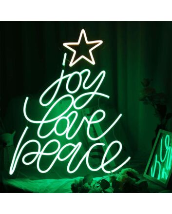 Joy Love Peace Neon Sign