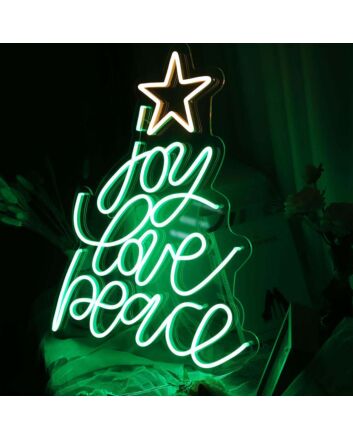 Joy Love Peace Neon Sign